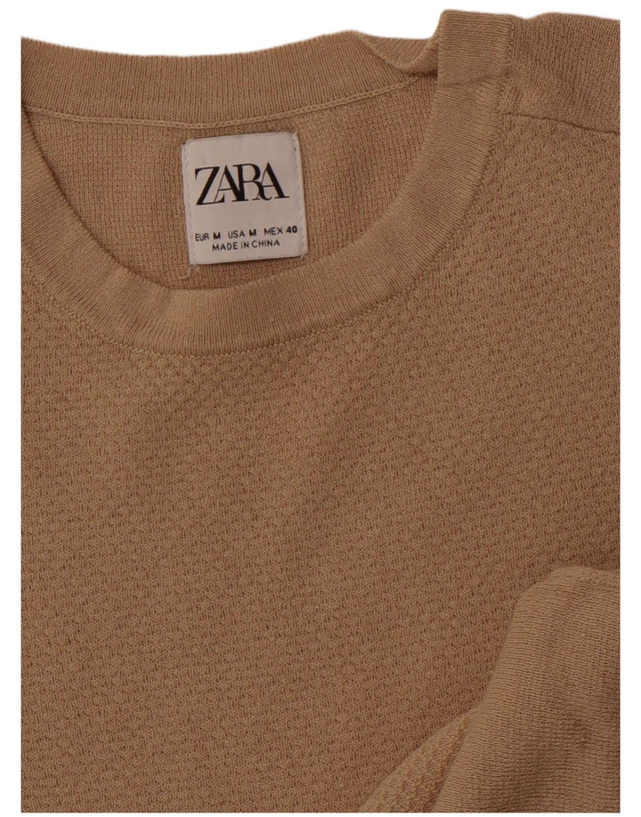 Футболка мужская Zara Top Medium Бежевая