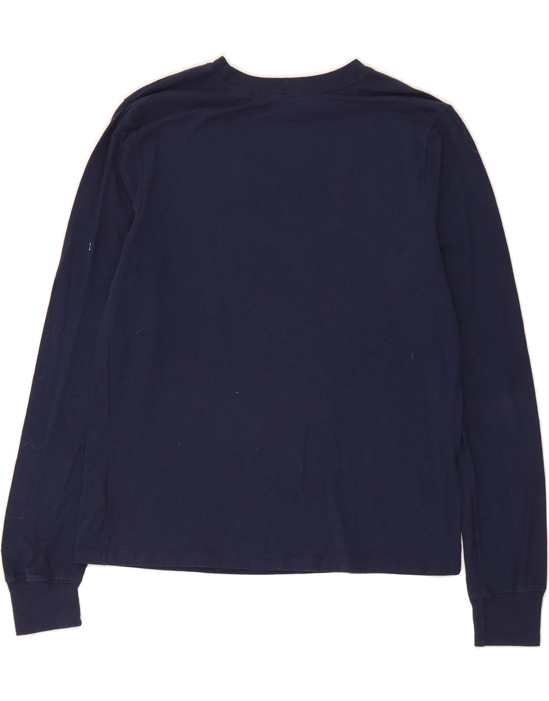 CHAMPION Womens Graphic Top Long Sleeve UK 12 Medium Navy Blue Cotton Vintage Champion and Second-Hand Champion from Messina Hembry 