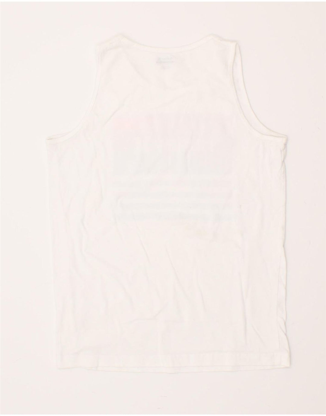 HURLEY Boys Graphic Vest Top 13-14 Years XL White Vintage Hurley and Second-Hand Hurley from Messina Hembry 