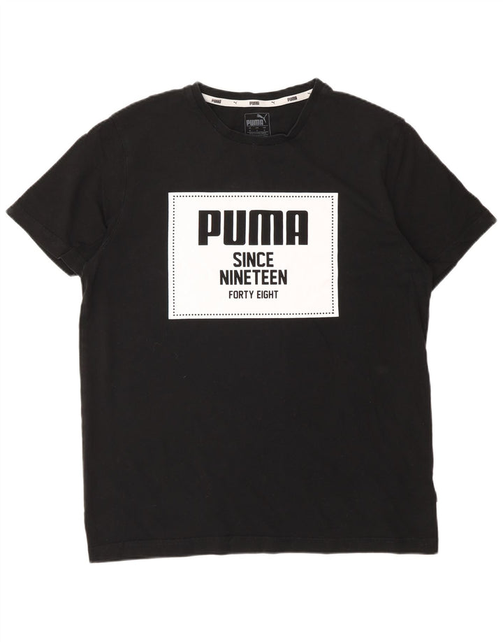 Мужская футболка с рисунком PUMA, средний черный
