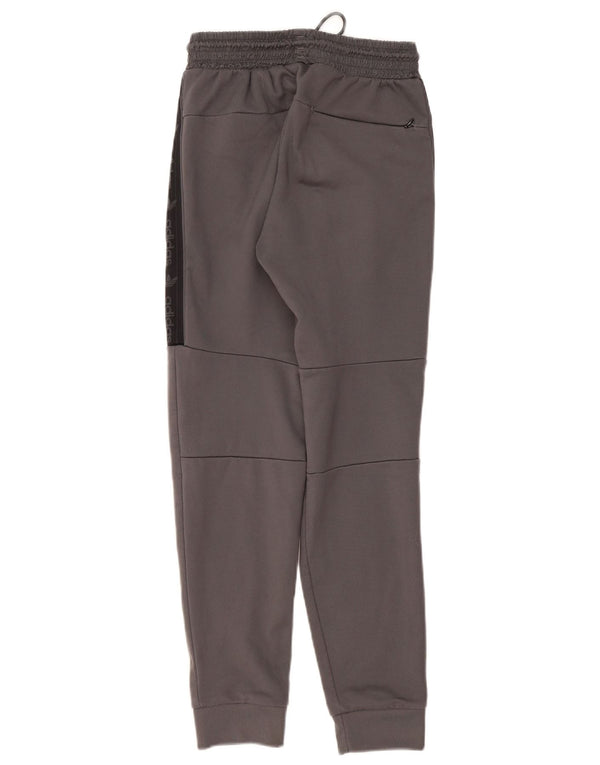 Мужские спортивные брюки Adidas с графическим рисунком, джоггеры, маленькие серые, с цветными блоками