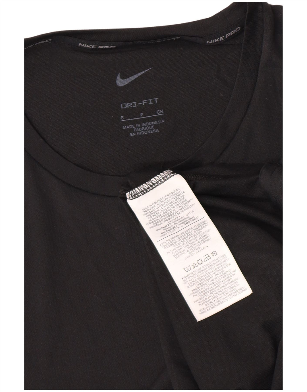 Мужская футболка Nike Dri Fit, маленький черный полиэстер