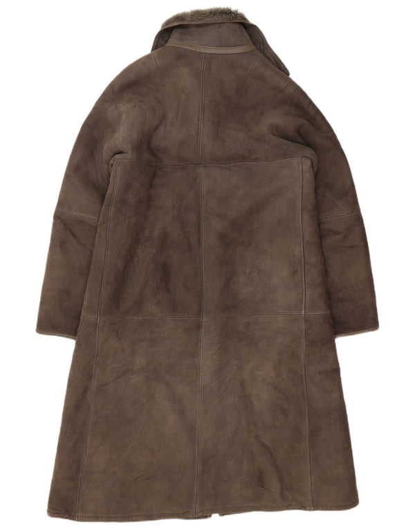 Винтажная женская дубленка IT 42 Medium Grey Shearling