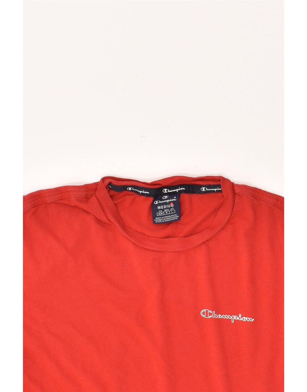 CHAMPION Mens Graphic T-Shirt Top Medium Red Cotton | Vintage Champion | Thrift | Second-Hand Champion | Used Clothing | Messina Hembry 