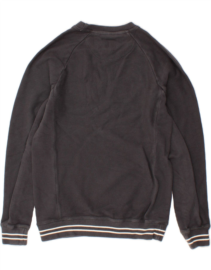 JACK WILLS Mens Graphic Sweatshirt Jumper Small Grey Cotton Vintage Jack Wills and Second-Hand Jack Wills from Messina Hembry 
