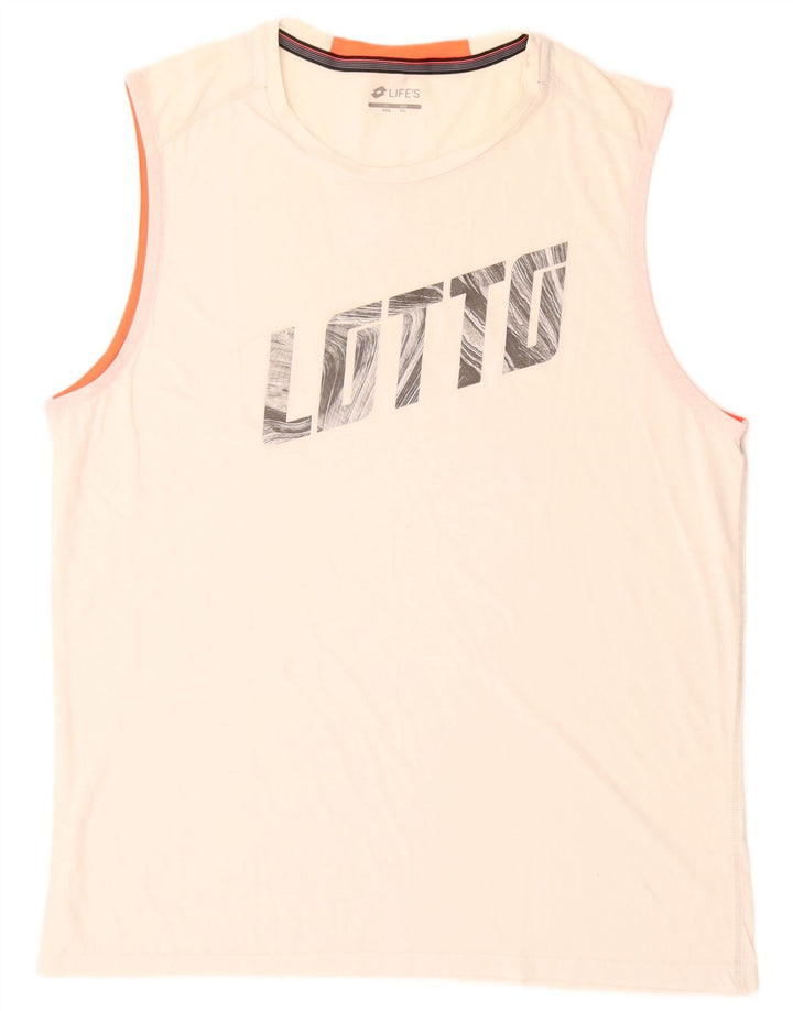 Lotto Мужской жилет с рисунком 2XL Off White