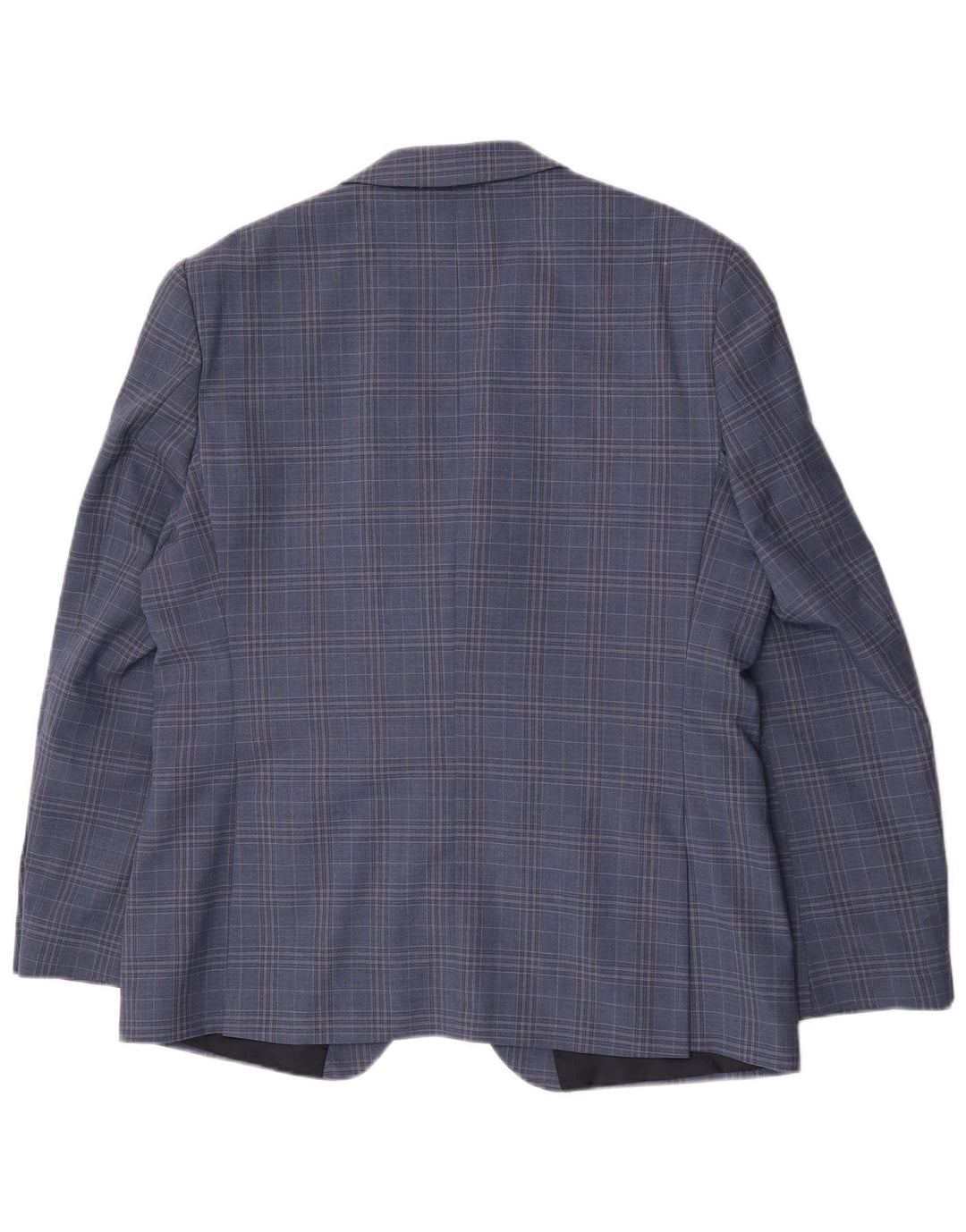 Мужской пиджак Ben Sherman на 2 пуговицах, Великобритания 44, 2XL, синяя шерстяная клетка