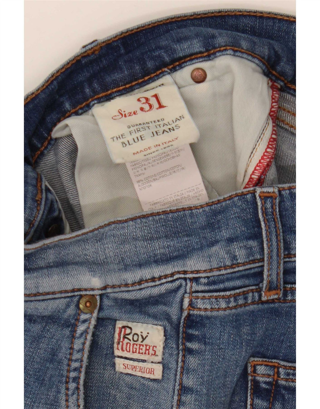Женские узкие джинсы Roy Rogers W31 L26, синие, хлопок