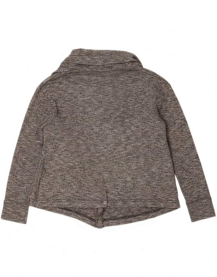EDDIE BAUER Womens Oversized Cardigan Sweater UK 6 XS Grey Flecked Vintage Eddie Bauer and Second-Hand Eddie Bauer from Messina Hembry 