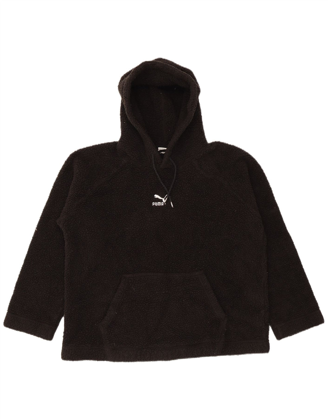 Мужской флисовый джемпер Puma с капюшоном, средний черный, полиэстер