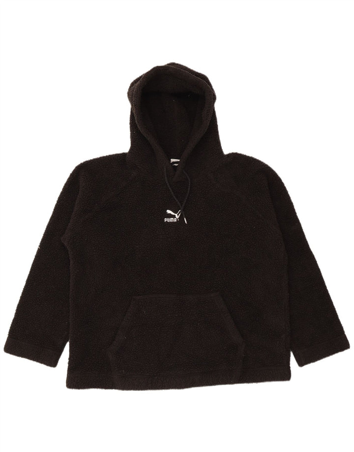 Мужской флисовый джемпер Puma с капюшоном, средний черный, полиэстер