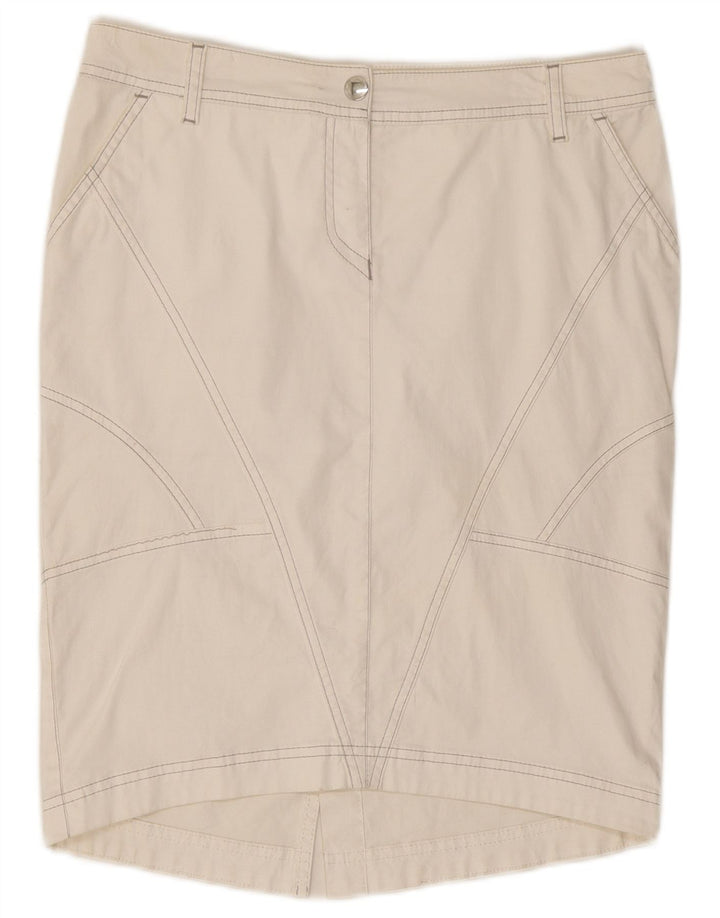 Trussardi Jeans Женская юбка-карандаш IT 44 Medium W30 Белый хлопок