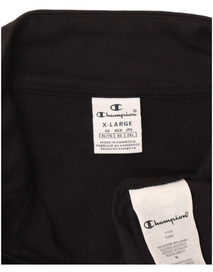 Мужской спортивный костюм Champion с графическим рисунком, верхняя куртка XL, черный хлопок