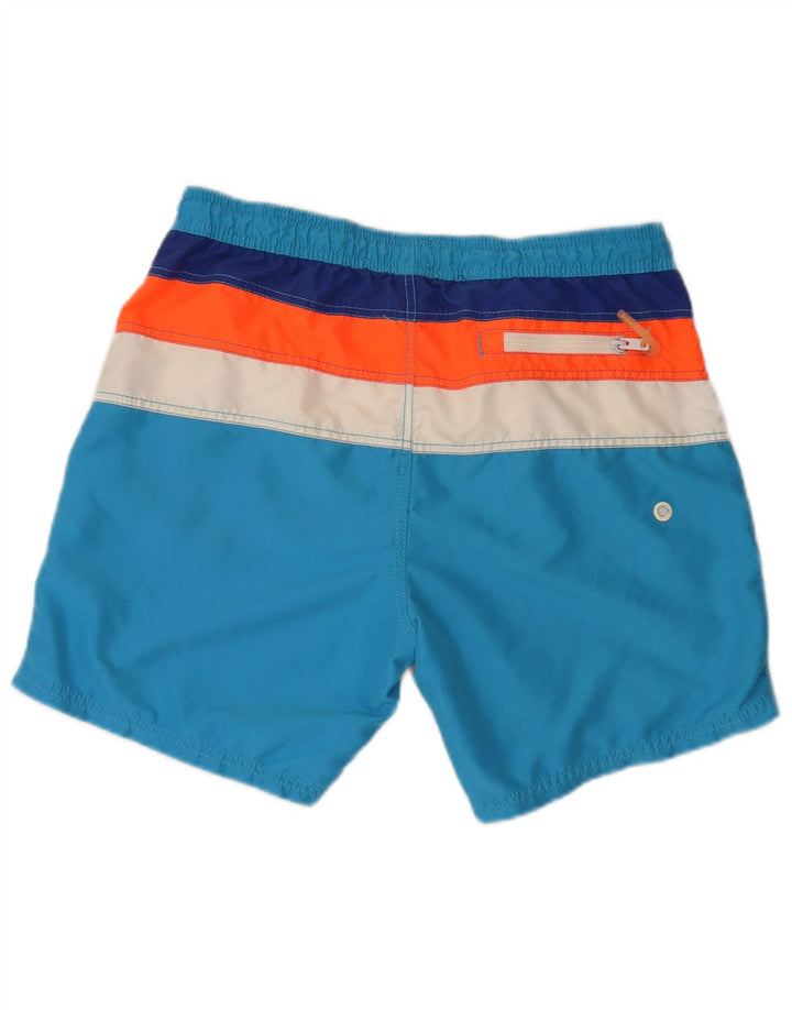 Мужские шорты для плавания Superdry Regular с рисунком, большие синие цветные блоки