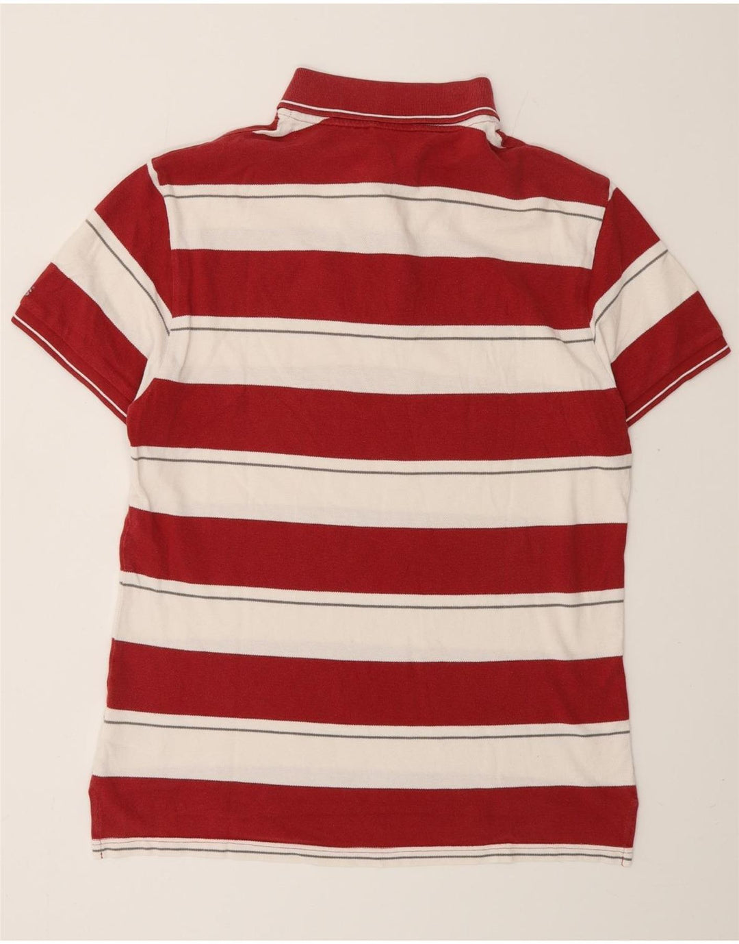 Мужская рубашка-поло для регби ADIDAS Miami Heat с коротким рукавом, средний красный в полоску