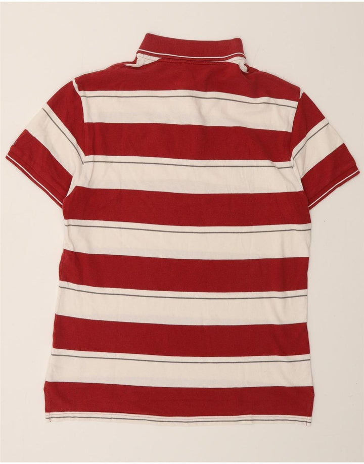 Мужская рубашка-поло для регби ADIDAS Miami Heat с коротким рукавом, средний красный в полоску