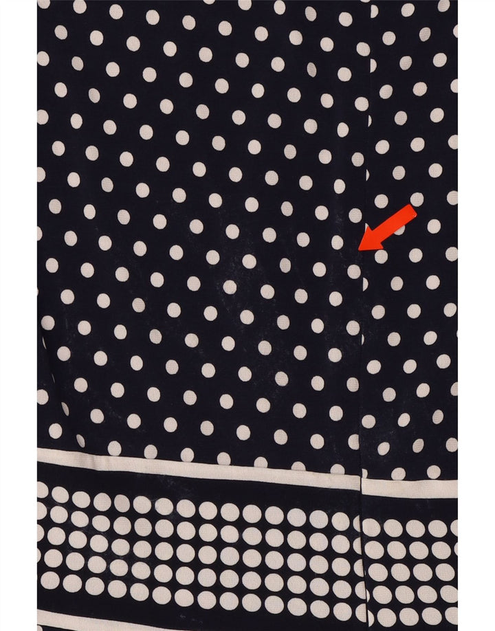 MICHAEL KORS Womens A-Line Dress UK 12 Medium Navy Blue Polka Dot Vintage Michael Kors and Second-Hand Michael Kors from Messina Hembry 