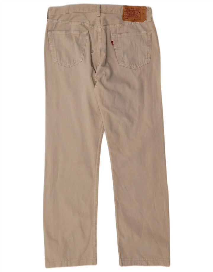 Мужские прямые джинсы LEVI'S 501 W36 L31, бежевый хлопок