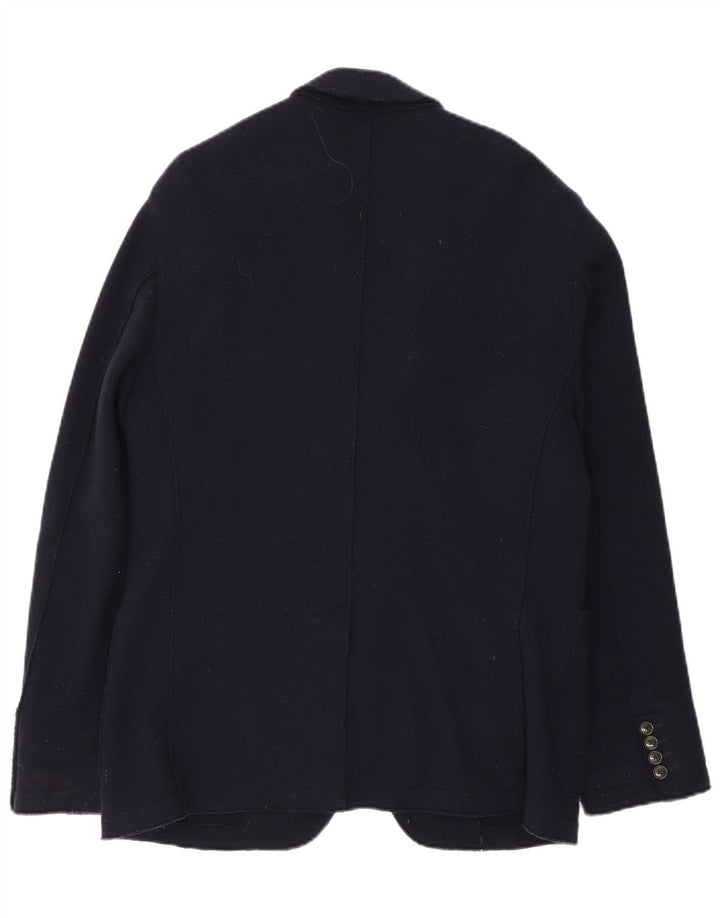 Мужской пиджак Tommy Hilfiger с 3 пуговицами IT 54 2XL Темно-синий, шерсть