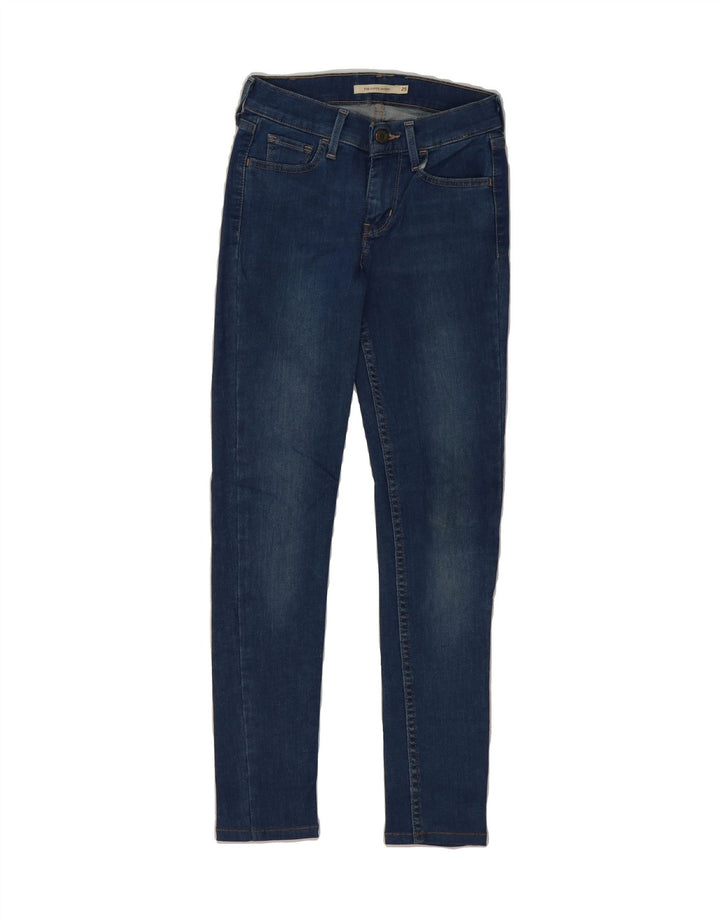 LEVI'S Womens 710 Super Skinny Jeans W25 L26 Blue Vintage Levi's and Second-Hand Levi's from Messina Hembry 