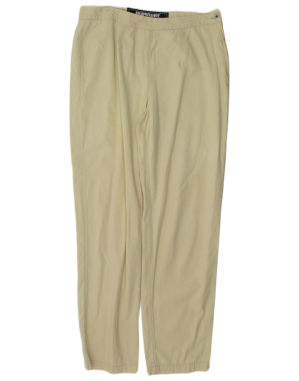 Murphy & Nye Womens Slim Casual Trousers W31 L30 Beige Cotton
