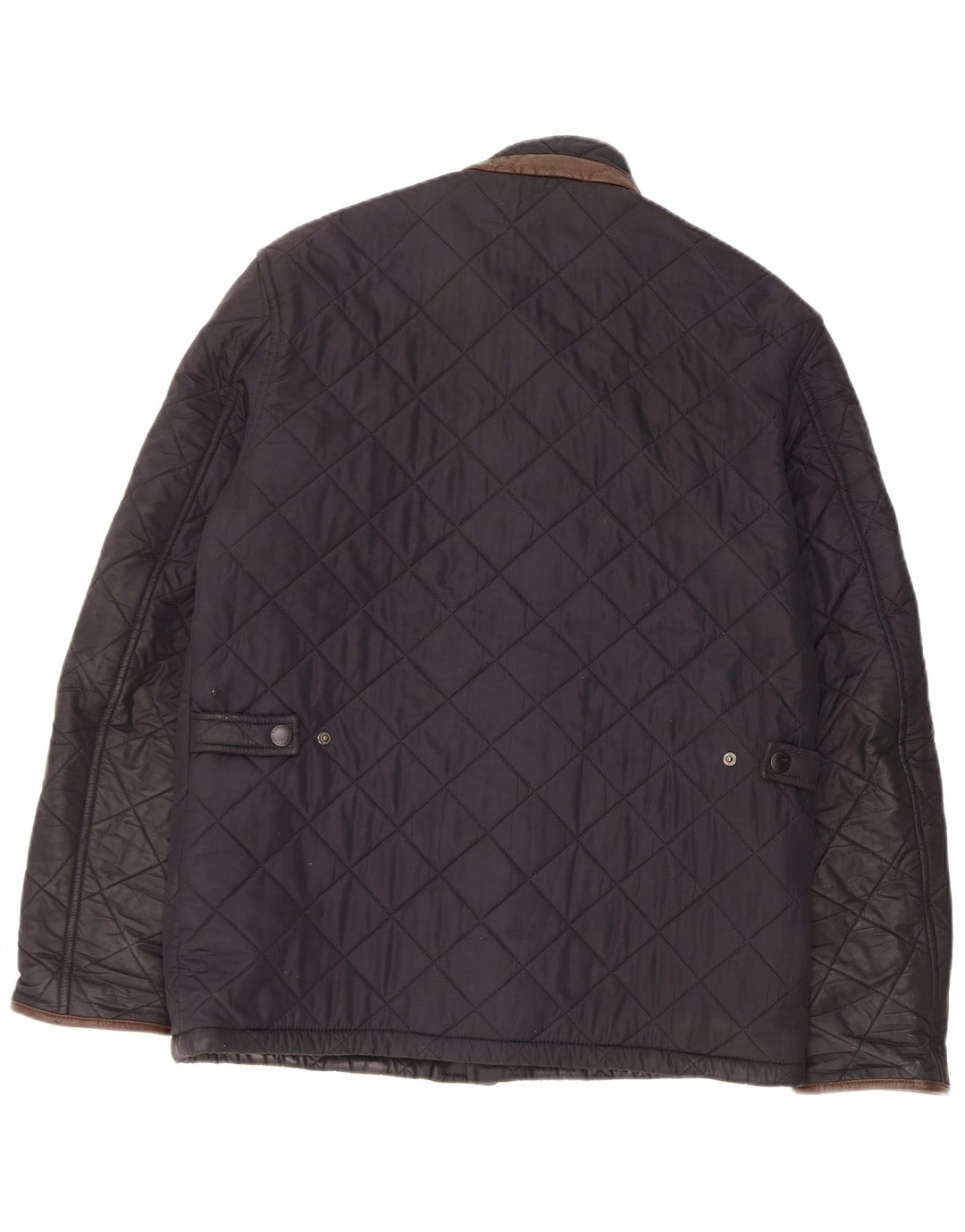Мужская стеганая куртка Barbour UK 36, маленькая, темно-синяя, полиэстер