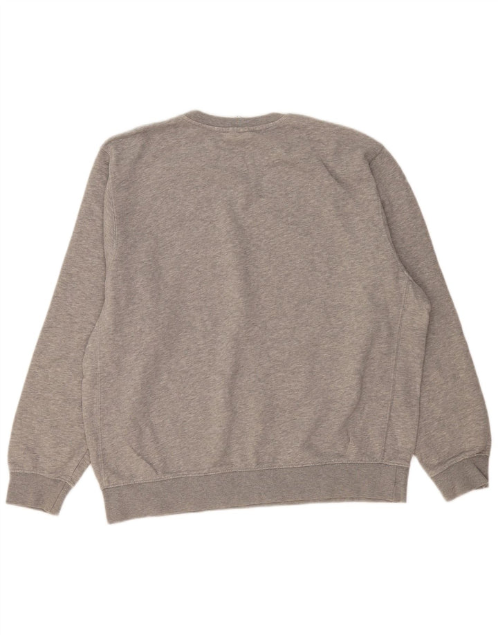 Мужской свитер с рисунком Nike, большой серый хлопковый джемпер