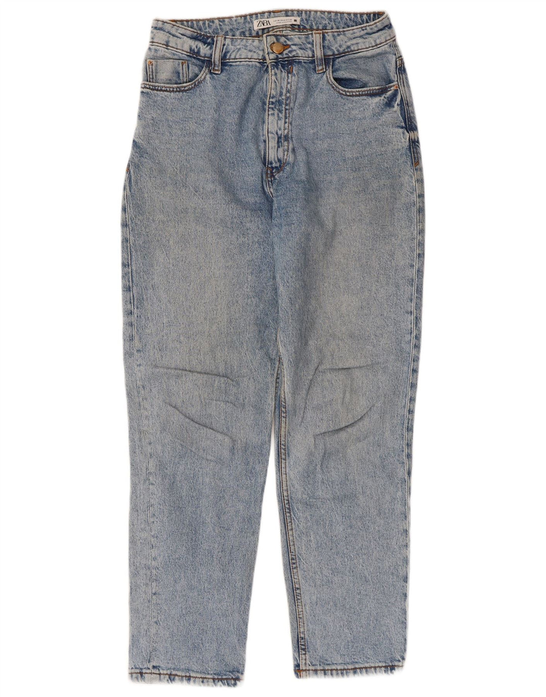 Женские зауженные джинсы Zara EU 38, маленькие W28 L27, синие