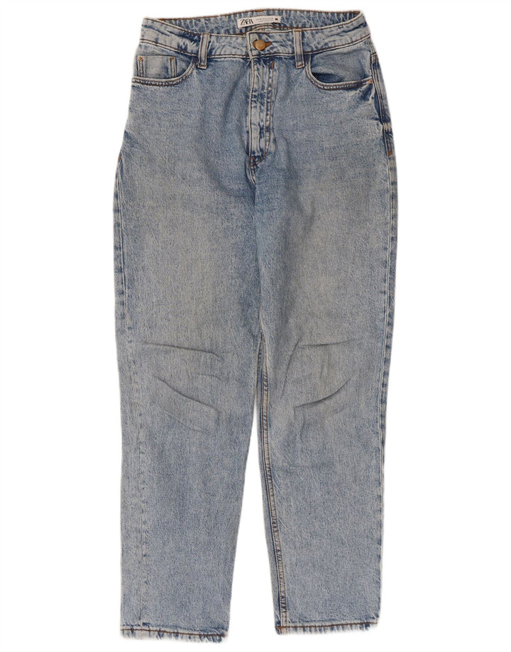 Женские зауженные джинсы Zara EU 38, маленькие W28 L27, синие