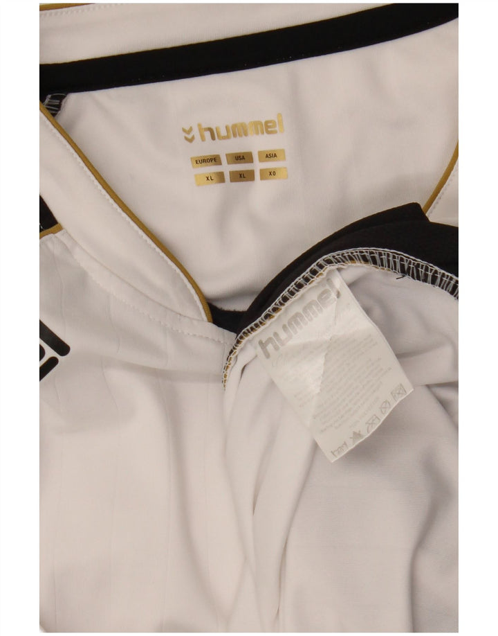 HUMMEL Мужской топ с длинным рукавом XL, белый, цветной блок