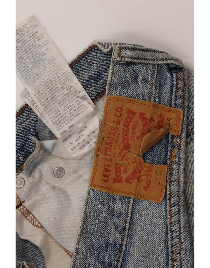 Мужские прямые джинсы Levi's 505 W34 L28, синий хлопок