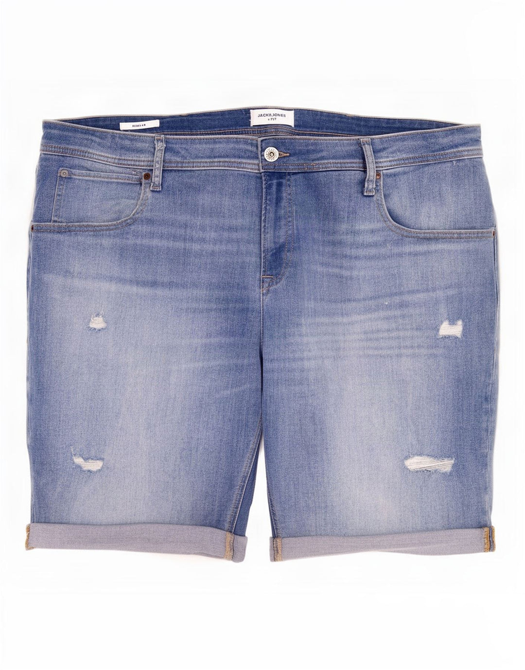 Мужские джинсовые шорты Jack & Jones стандартного размера W46 3XL, синие, хлопок