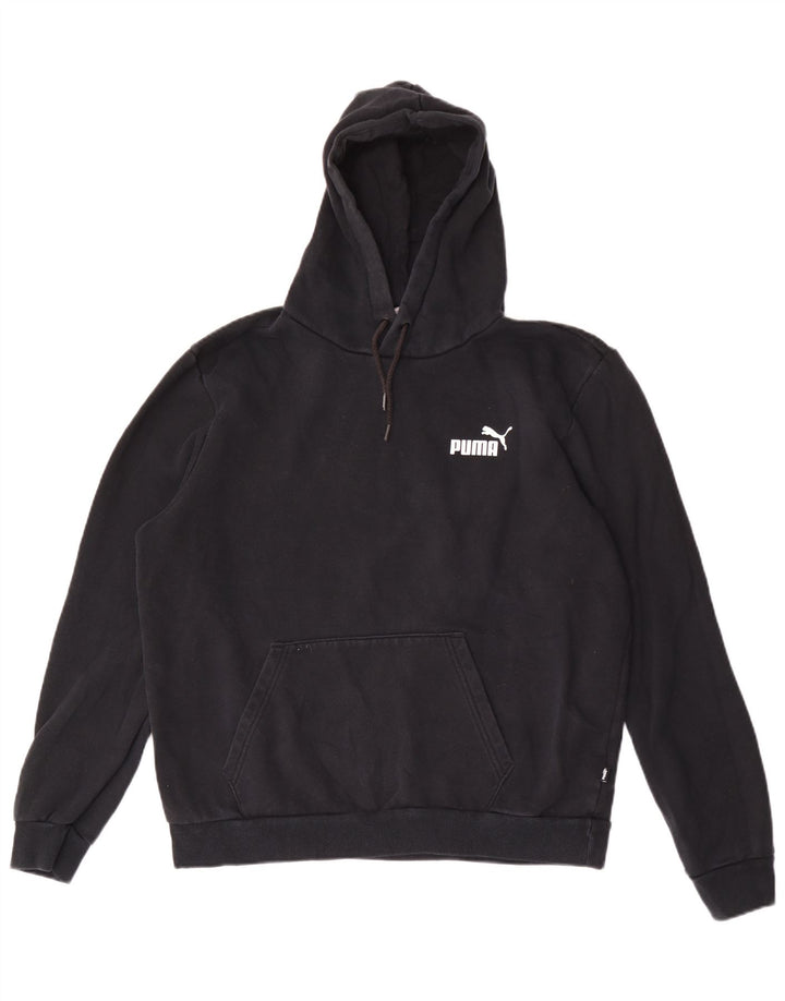 Мужской джемпер с капюшоном Puma, большой черный, хлопок