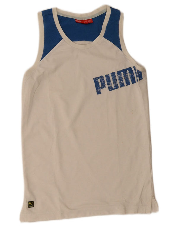Мужской жилет с графическим рисунком Puma XS, белый, цветной блок