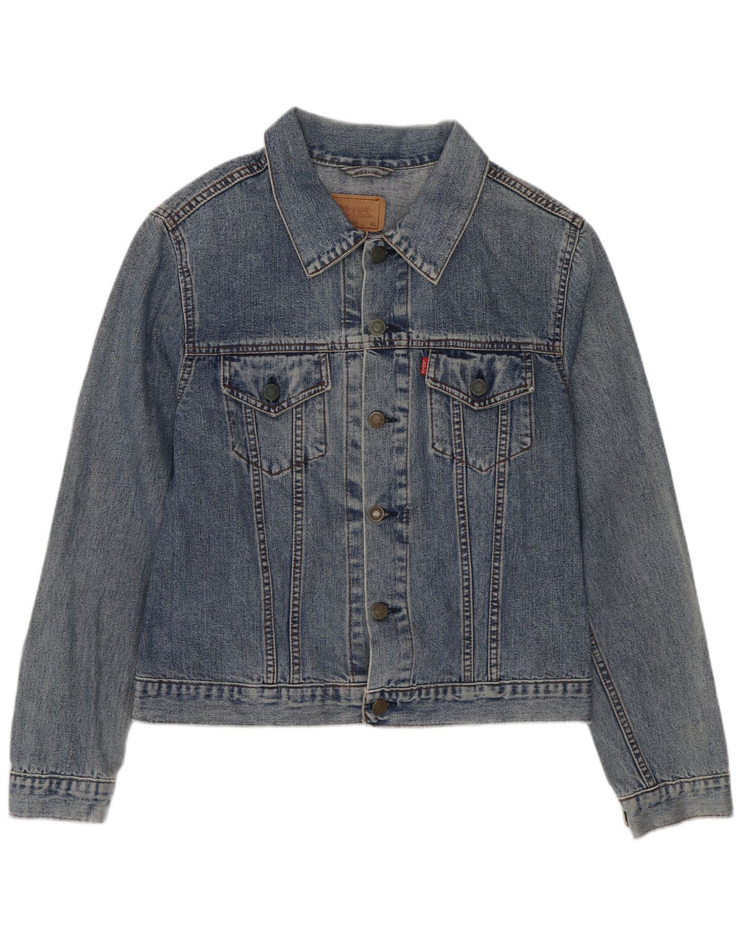 Джинсовая куртка Levi's для мальчиков 10-11 лет, XL, синяя, хлопок