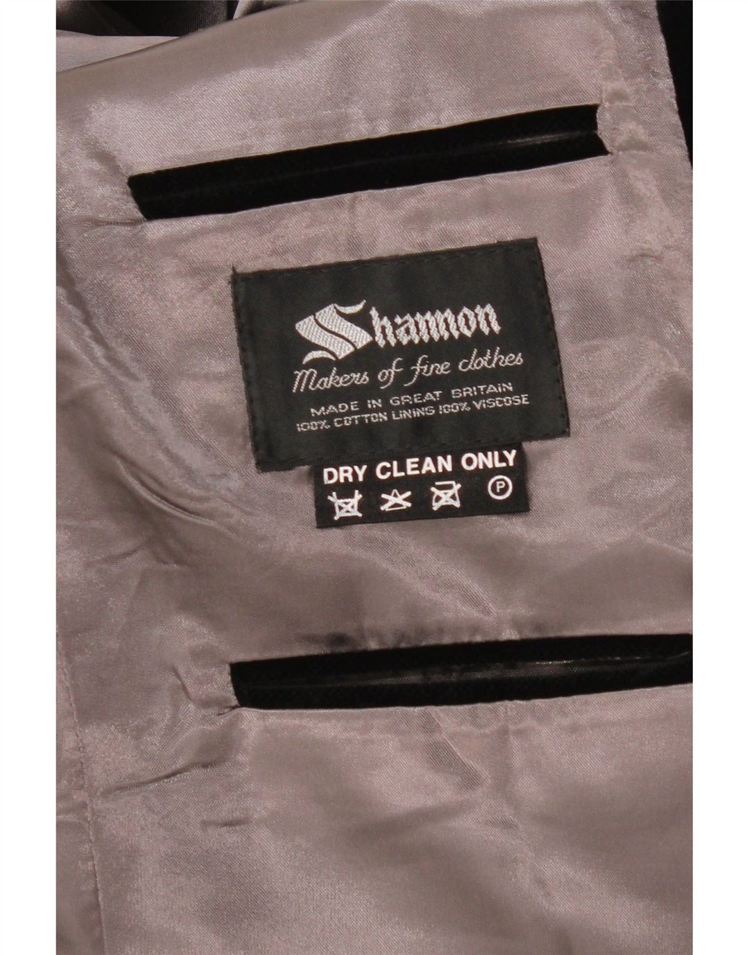 SHANNON Мужской бархатный пиджак с 2 пуговицами UK 40, большой черный