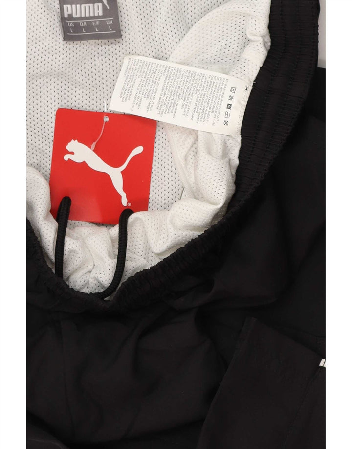 Мужские спортивные шорты Puma, большие черные из полиэстера