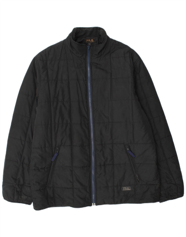 Мужская стеганая куртка Fila IT 56 3XL Черный Полиэстер