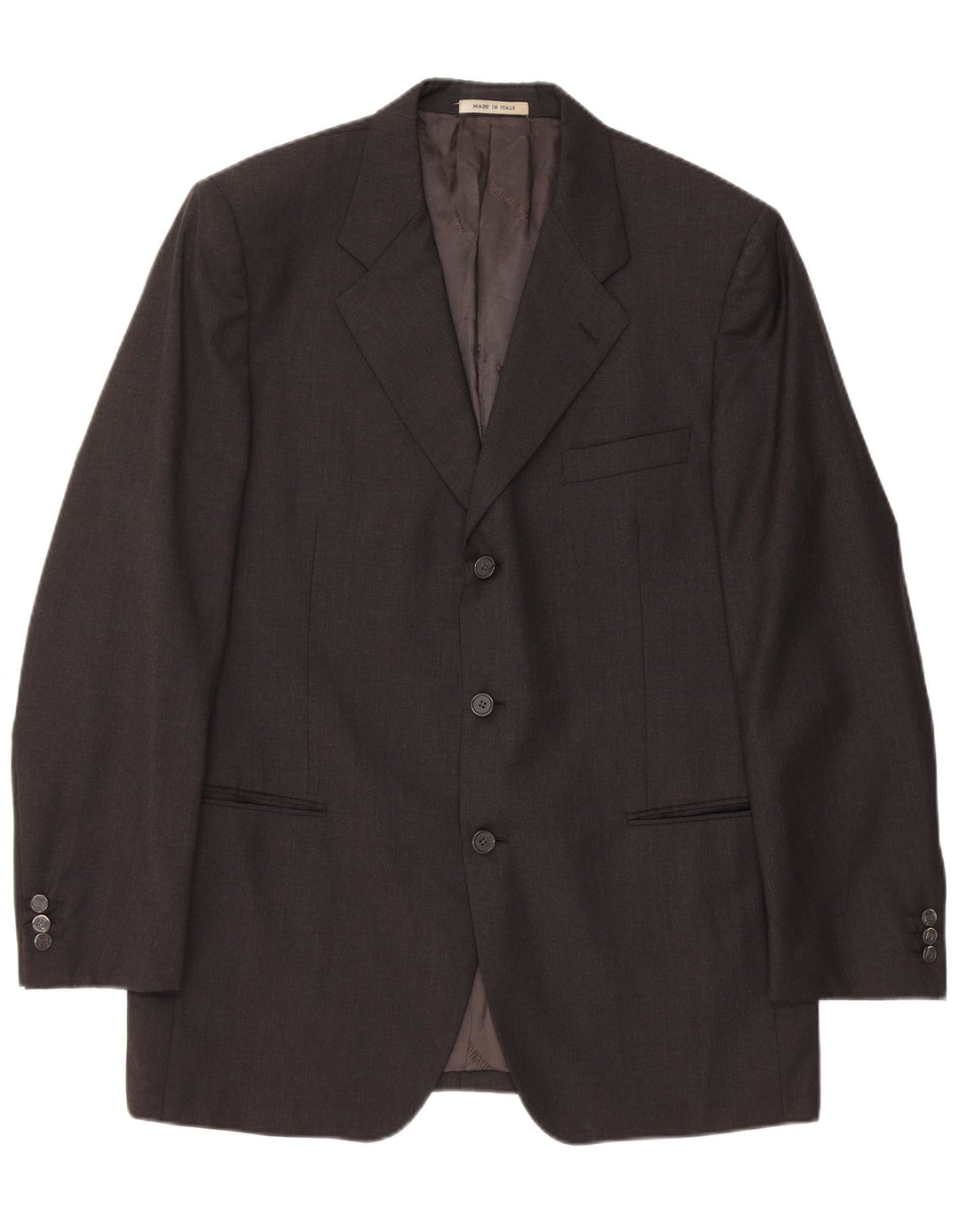 Мужской пиджак CARLO PIGNATELLI на 3 пуговицах UK 40, большой черный шерстяной пиджак