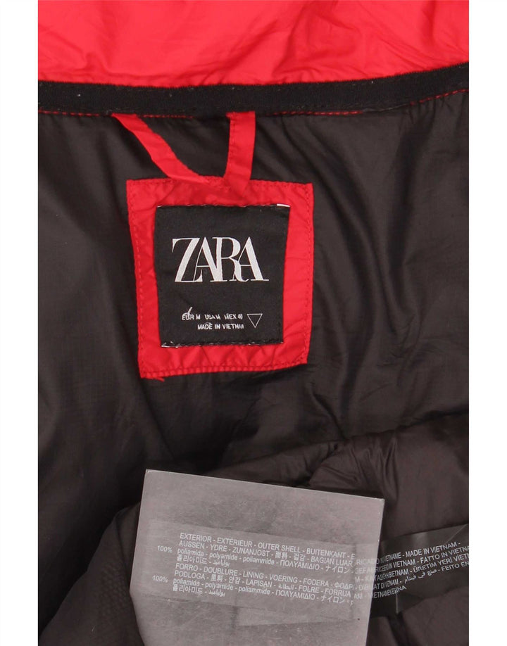 Мужская стеганая куртка Zara UK 38, средний красный полиамид
