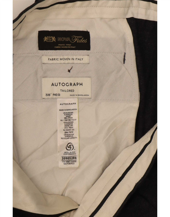 Мужские брюки-чиносы Marks & Spencer с автографом W38 L31 темно-синие