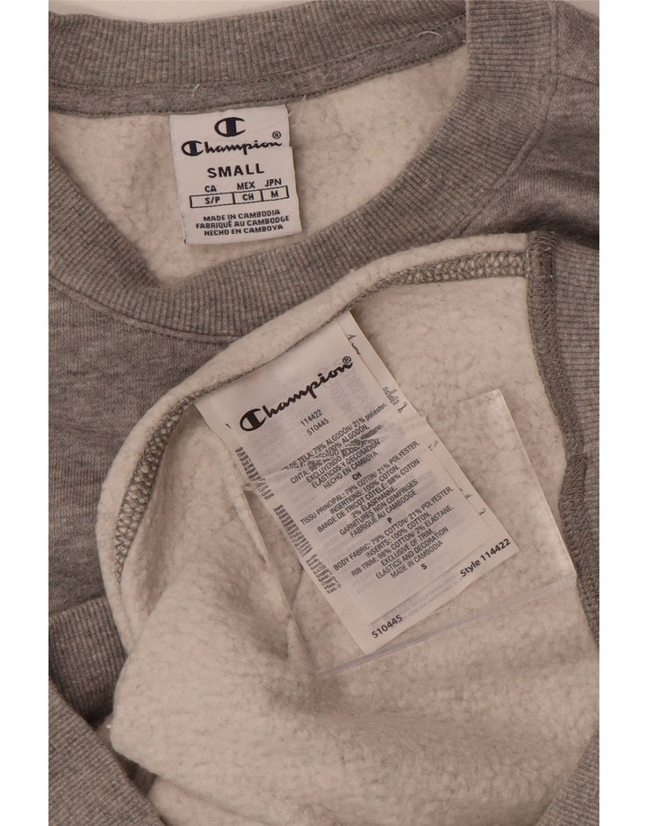 Женский свитер Champion UK 10, маленький серый хлопок