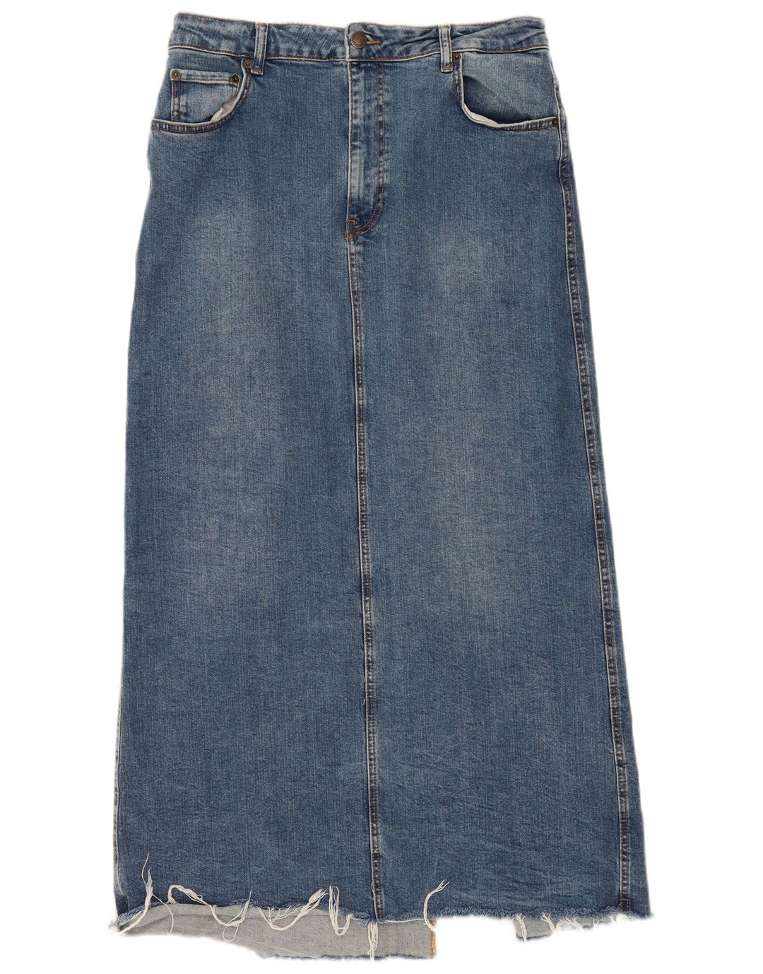 Женская джинсовая юбка Zara XL W32 Синяя