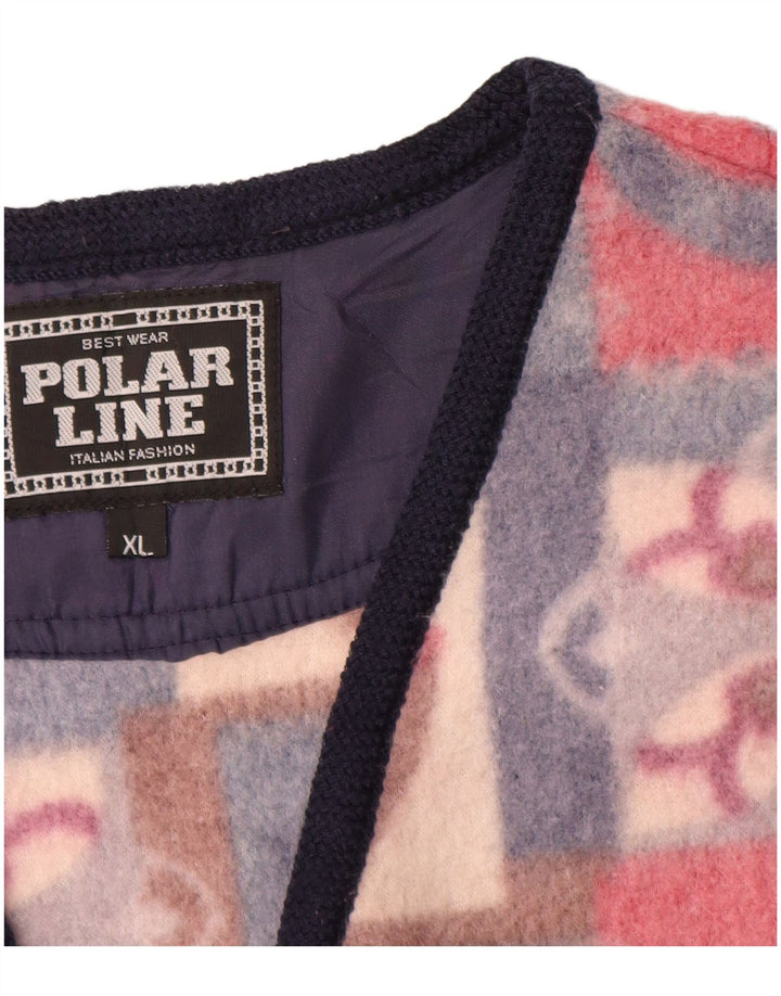 Мужской флисовый жилет VINTAGE UK 42 XL, разноцветный полиэстер Fair Isle