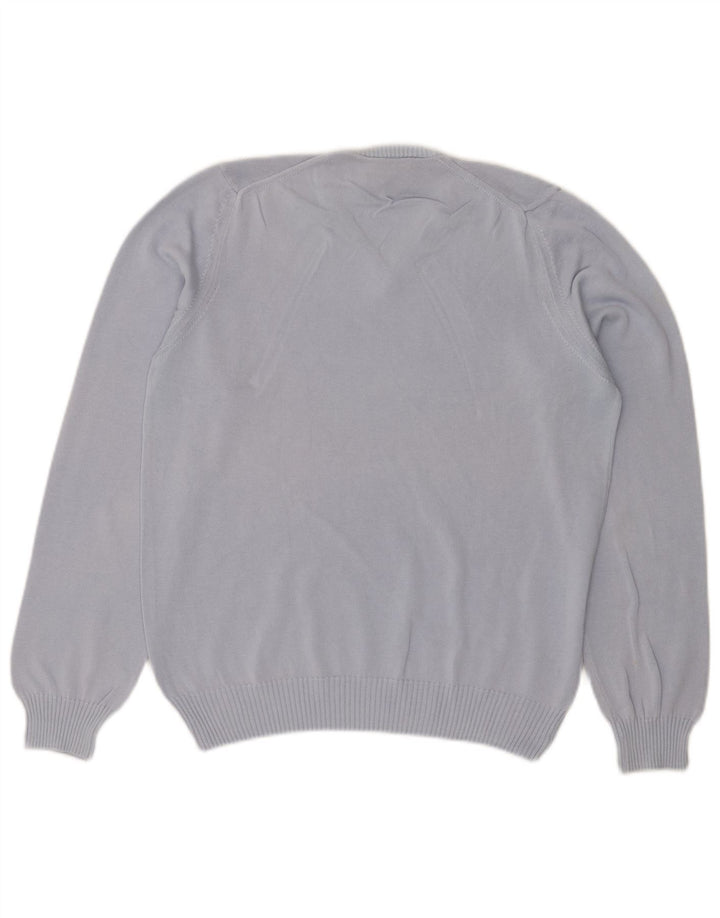 Женский джемпер с v-образным вырезом Brooksfield IT 48 XL, синий хлопок