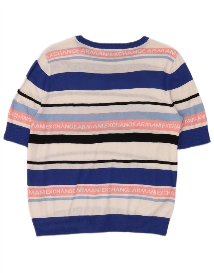 Женский джемпер с вырезом «лодочка» Armani Exchange UK 14 Medium Multic