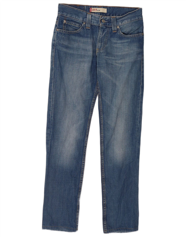 Женские узкие джинсы Levi's 511 W30 L30 синие, хлопок
