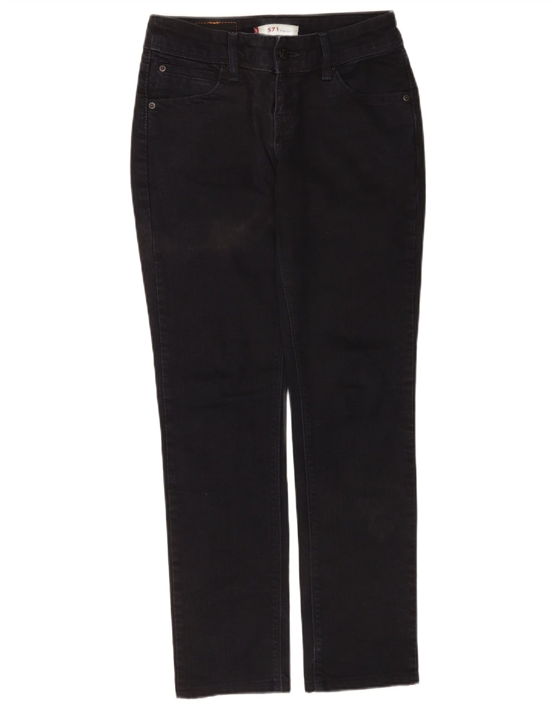 Женские узкие джинсы Levi's 571 W29 L30, черный хлопок