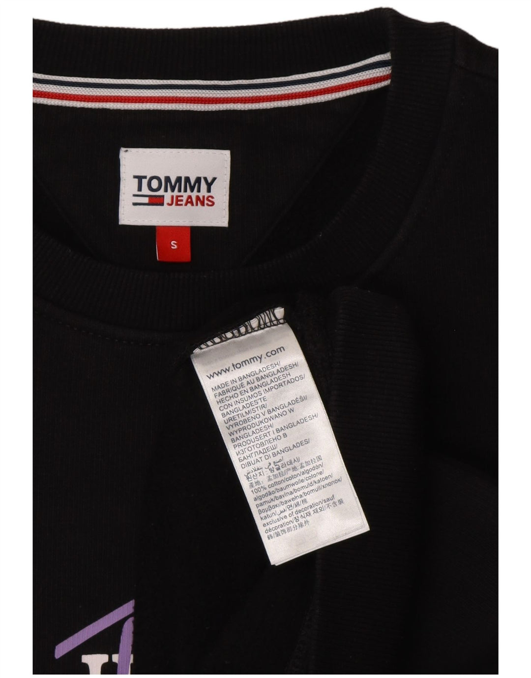TOMMY HILFIGER Женский свитер с рисунком UK 10, маленький черный