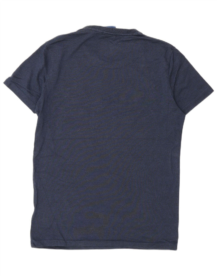 Мужская футболка с рисунком Superdry, средний темно-синий, хлопок
